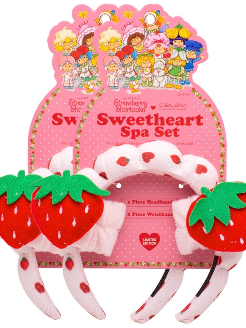 Strawberry Shortcake X Celavi-  Shortcake Sweetheart Spa Set